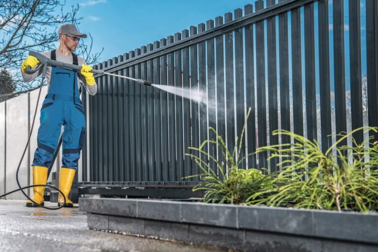 Pressure Washing Fence